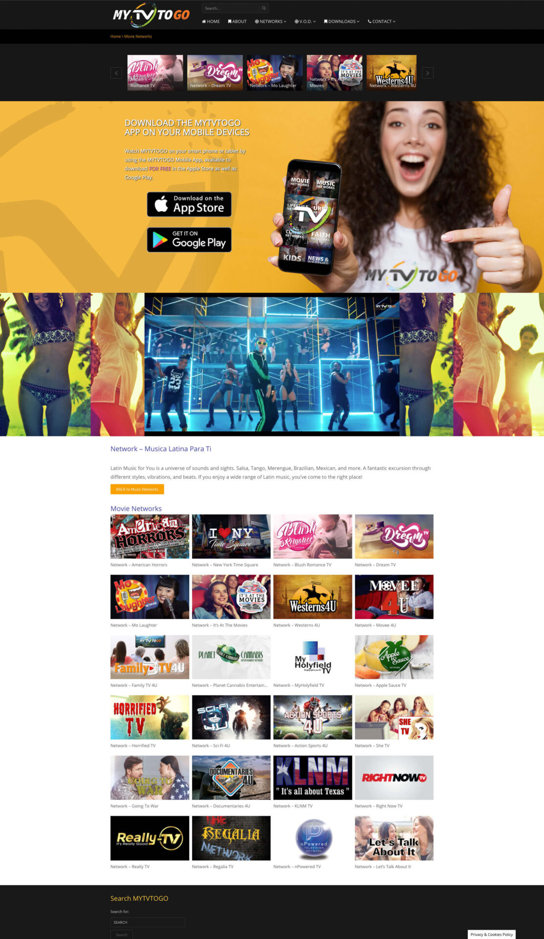 MYTVTOGO Website