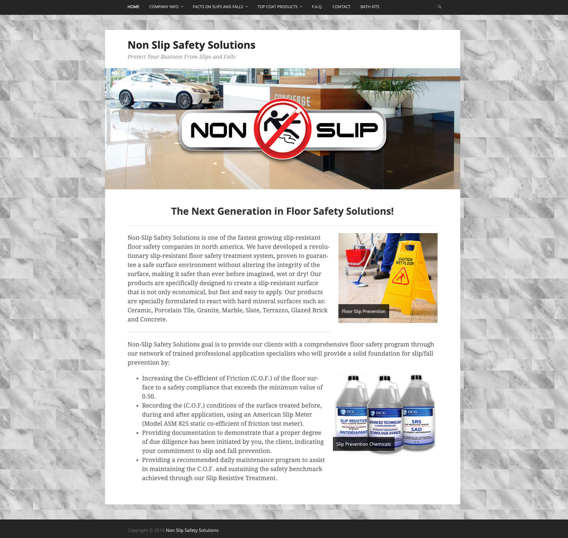 Non-Slip Safety Solutions Website
