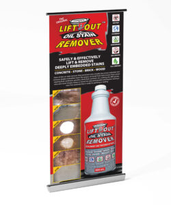Lift-It-Out Oil Stain Remover Banner
