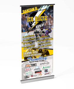 North Bay Ice Boltz Girls Hockey Banner