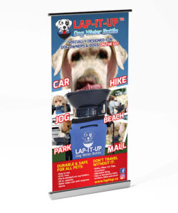 Lap-It-Up Dog Water Bottle Banner